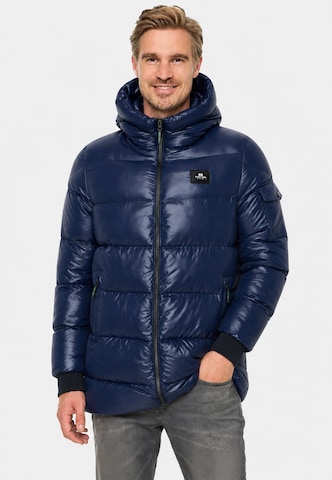 Rusty Neal Steppjacke in Blau: Vorderseite