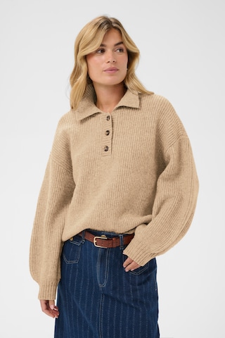 SAINT TROPEZ Sweater 'Ottoline' in Beige: front
