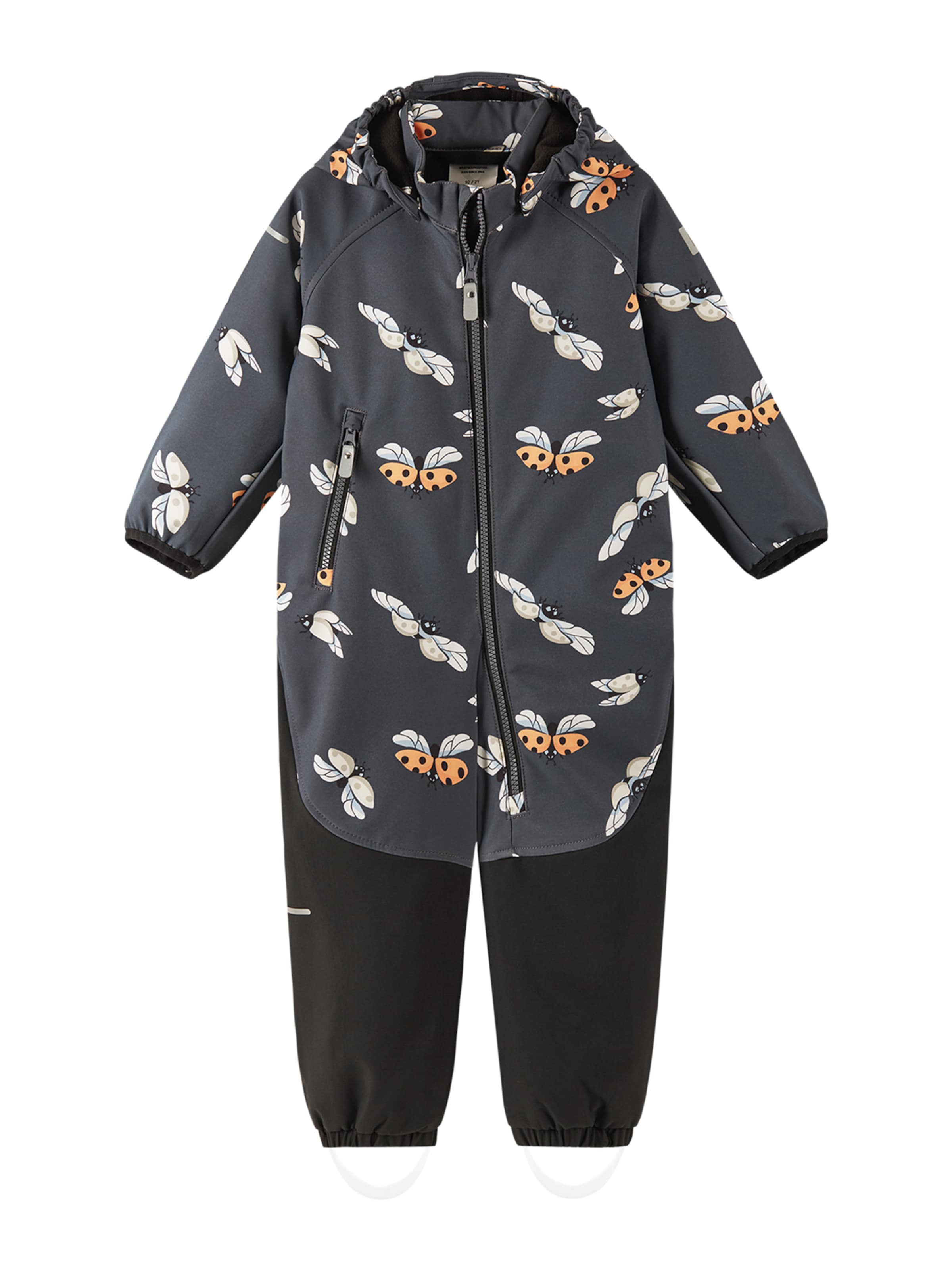 Reima Funktionsanzug 'Mjosa' in Schwarz: Vorderseite