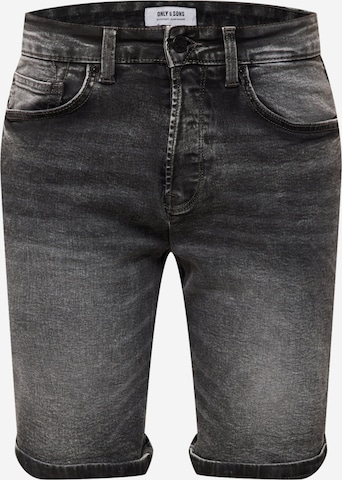 Only & Sons Regular Jeans in Grijs: voorkant