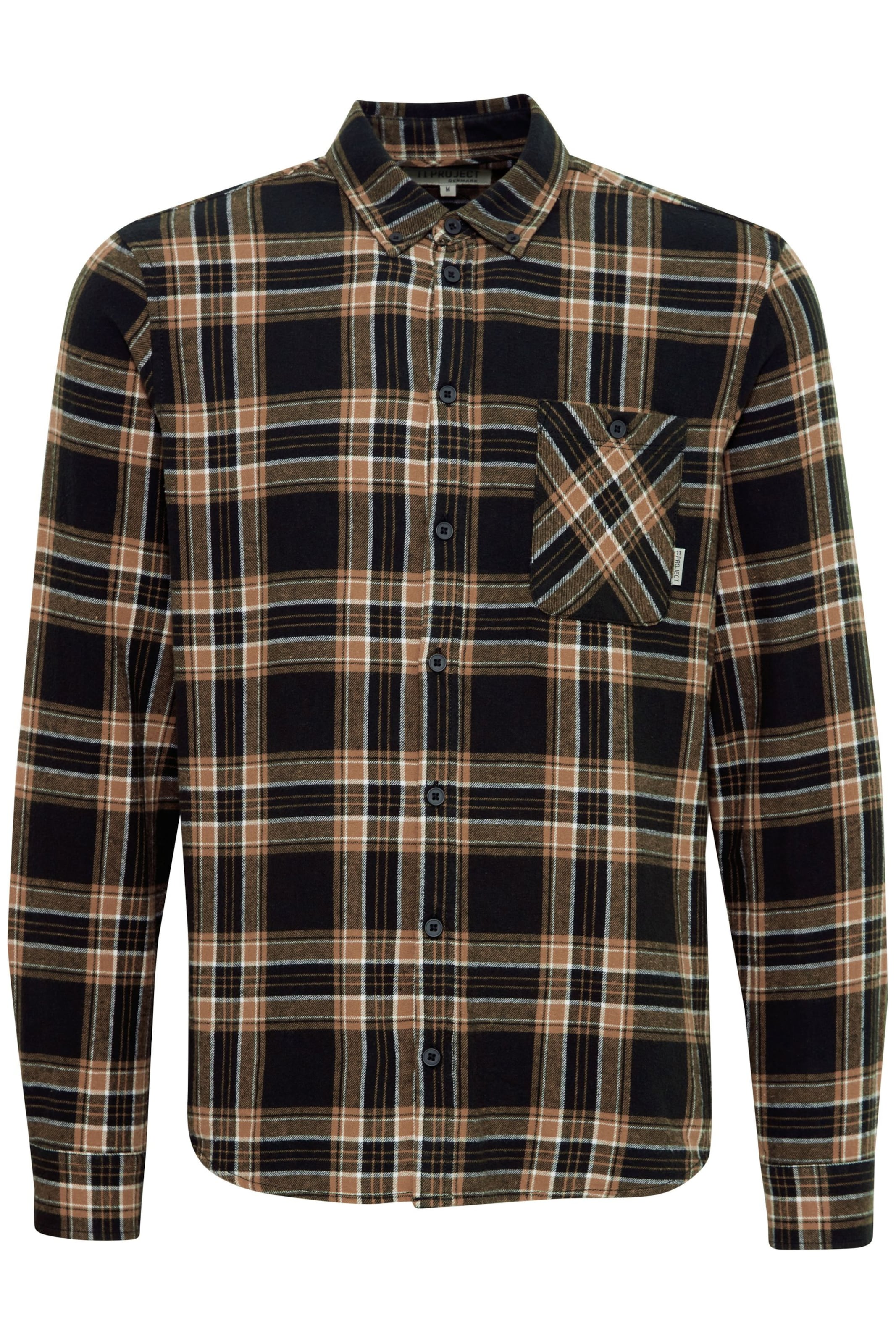 11 Project Button Up Shirt 'Hans' in Black: front