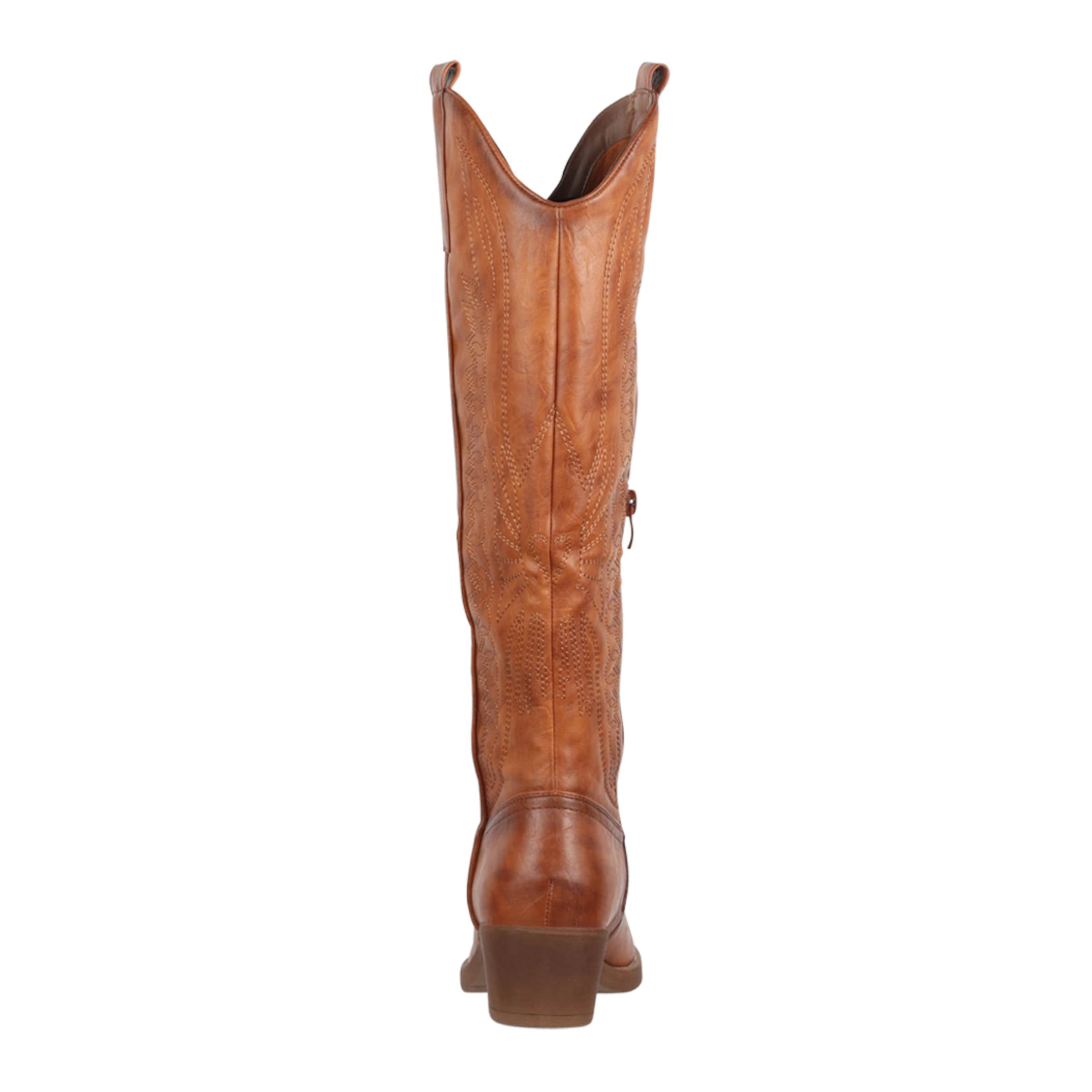 Bottes de cowboy Elara en marron