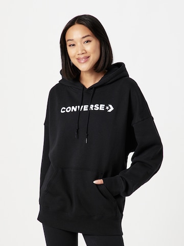 CONVERSE - Sweatshirt em preto: frente