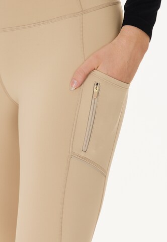 ENDURANCE Skinny Sporthose 'Thadea' in Beige