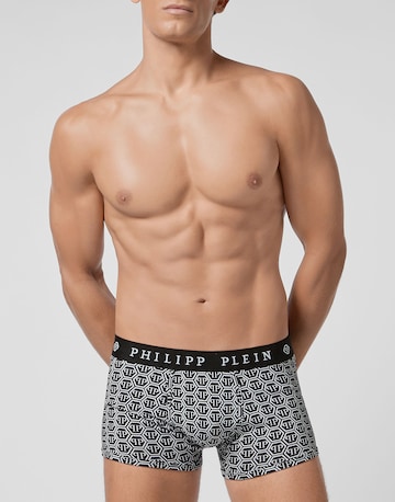 Boxer 'Hexagon' di Philipp Plein in grigio: frontale