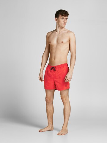 Shorts de bain 'Crete' JACK & JONES en rouge