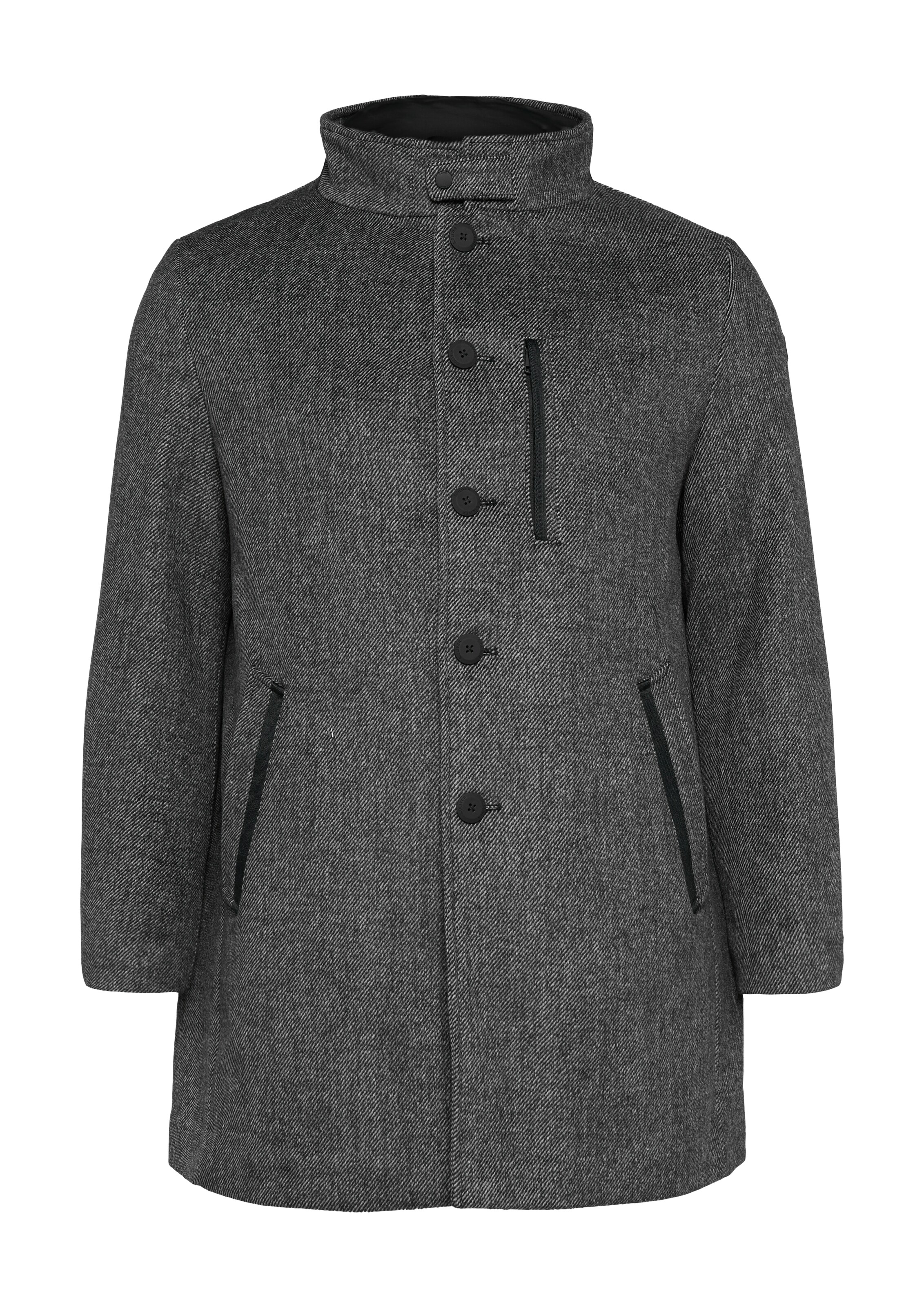 s.Oliver Men Big Sizes Übergangsmantel in Grau: Vorderseite