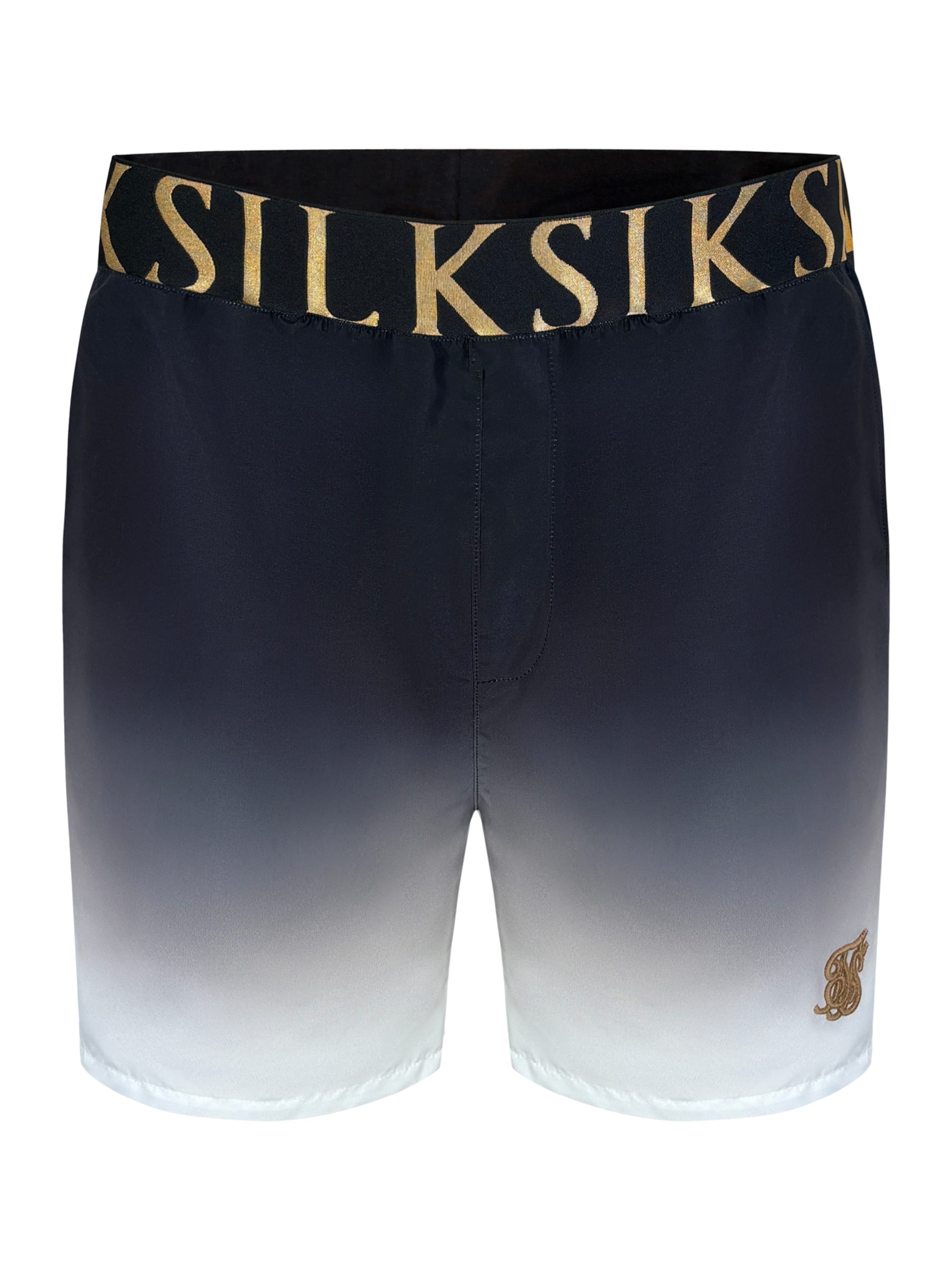 Pantaloncini da bagno di SikSilk in nero: frontale