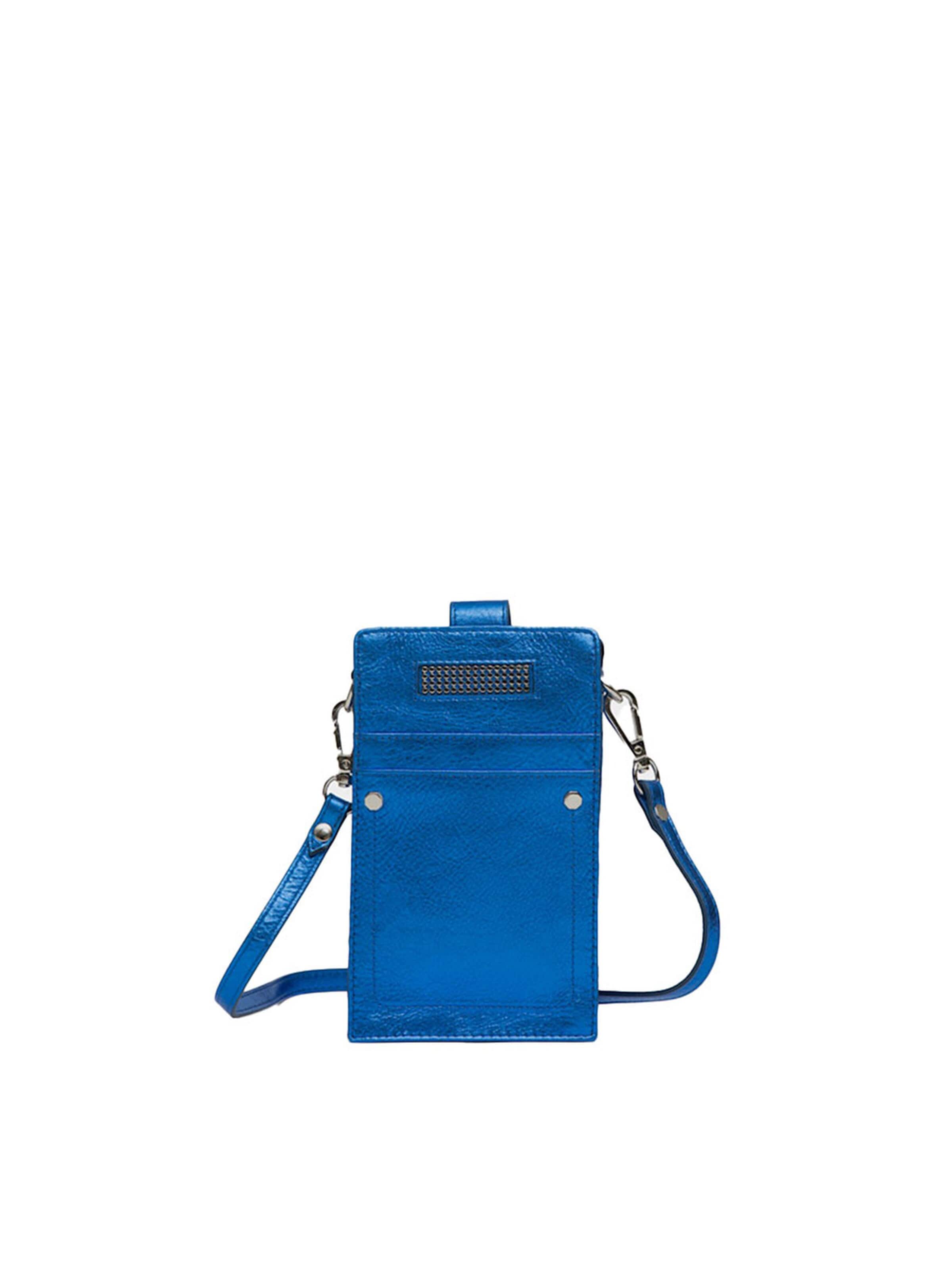 Clio Crossbody Bag 'TELES METAL' in Blue: front