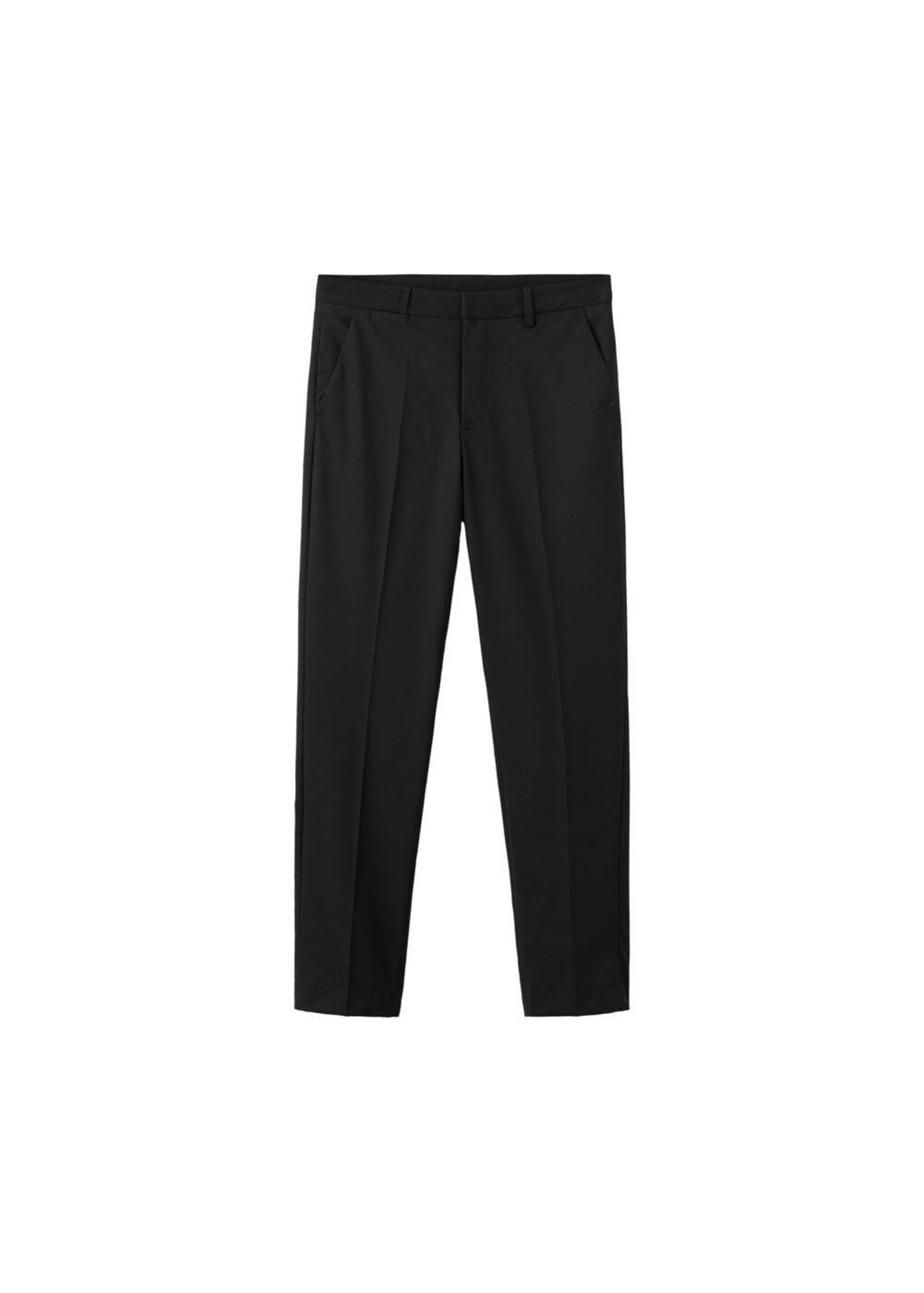 MANGO TEEN Regular Pants 'Trajep' in Black: front