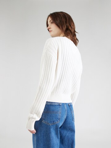 Tommy Jeans Kardigan – bílá