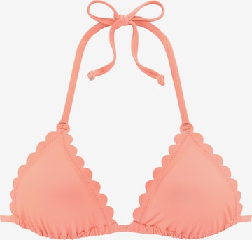 LASCANA Triangel Bikinitop in Oranje: voorkant