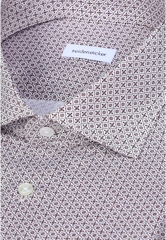 SEIDENSTICKER Slim fit Zakelijk overhemd in Rood