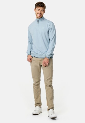 INDICODE JEANS Sweatshirt 'Nate' in Blauw