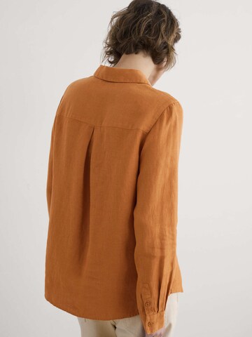 Seasalt Cornwall Bluse 'Hazel Branch' in Orange