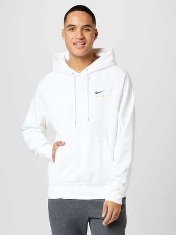 Nike Sportswear Sweatshirt 'Air' i vit: framsida