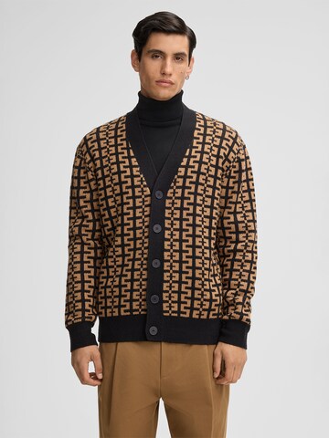 STRELLSON Gebreid vest 'Tito' in Bruin: voorkant