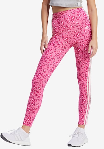 ADIDAS SPORTSWEAR Skinny Workout Pants in Pink: front