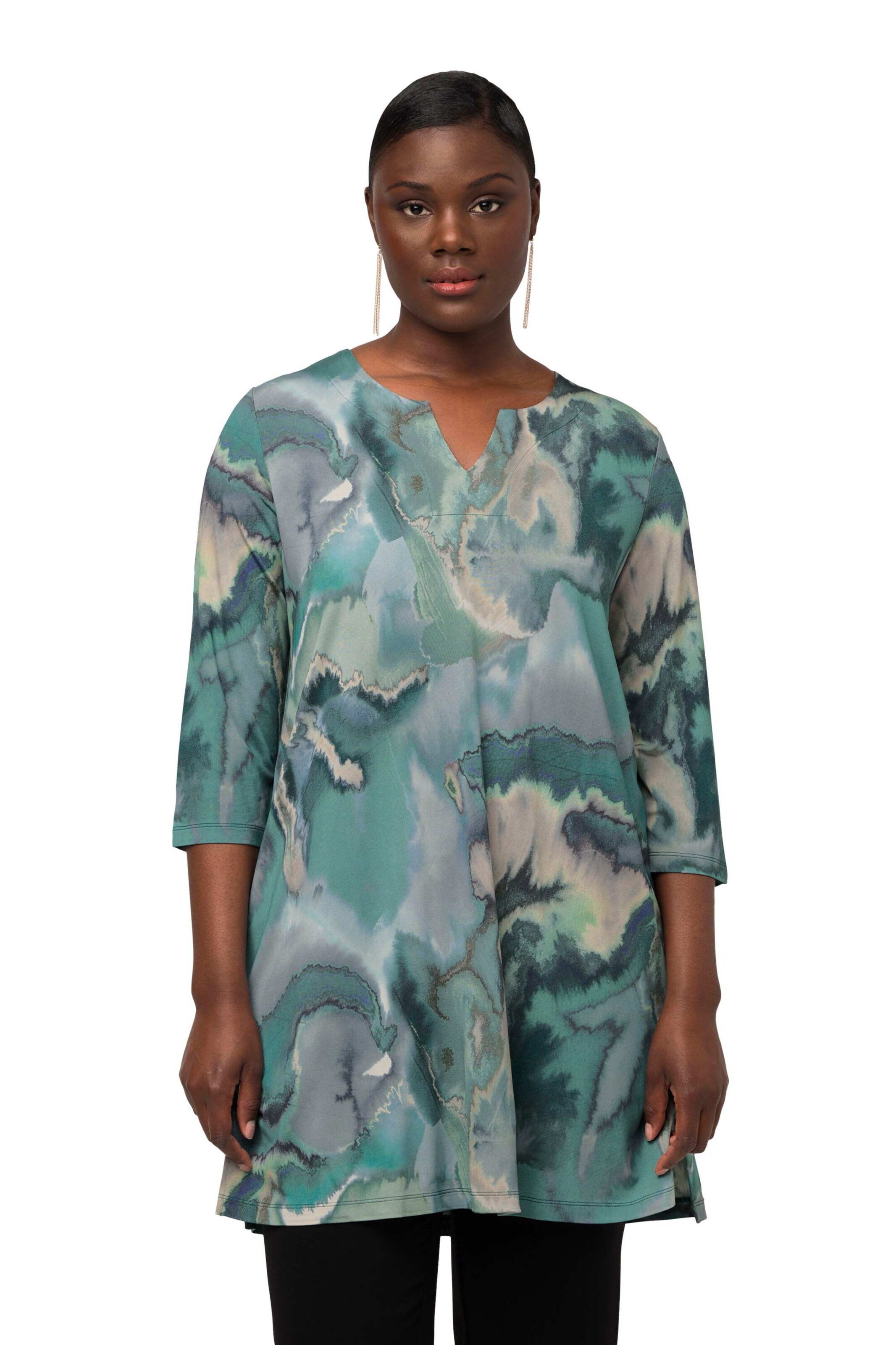 Ulla Popken Tunika in Mischfarben: Vorderseite