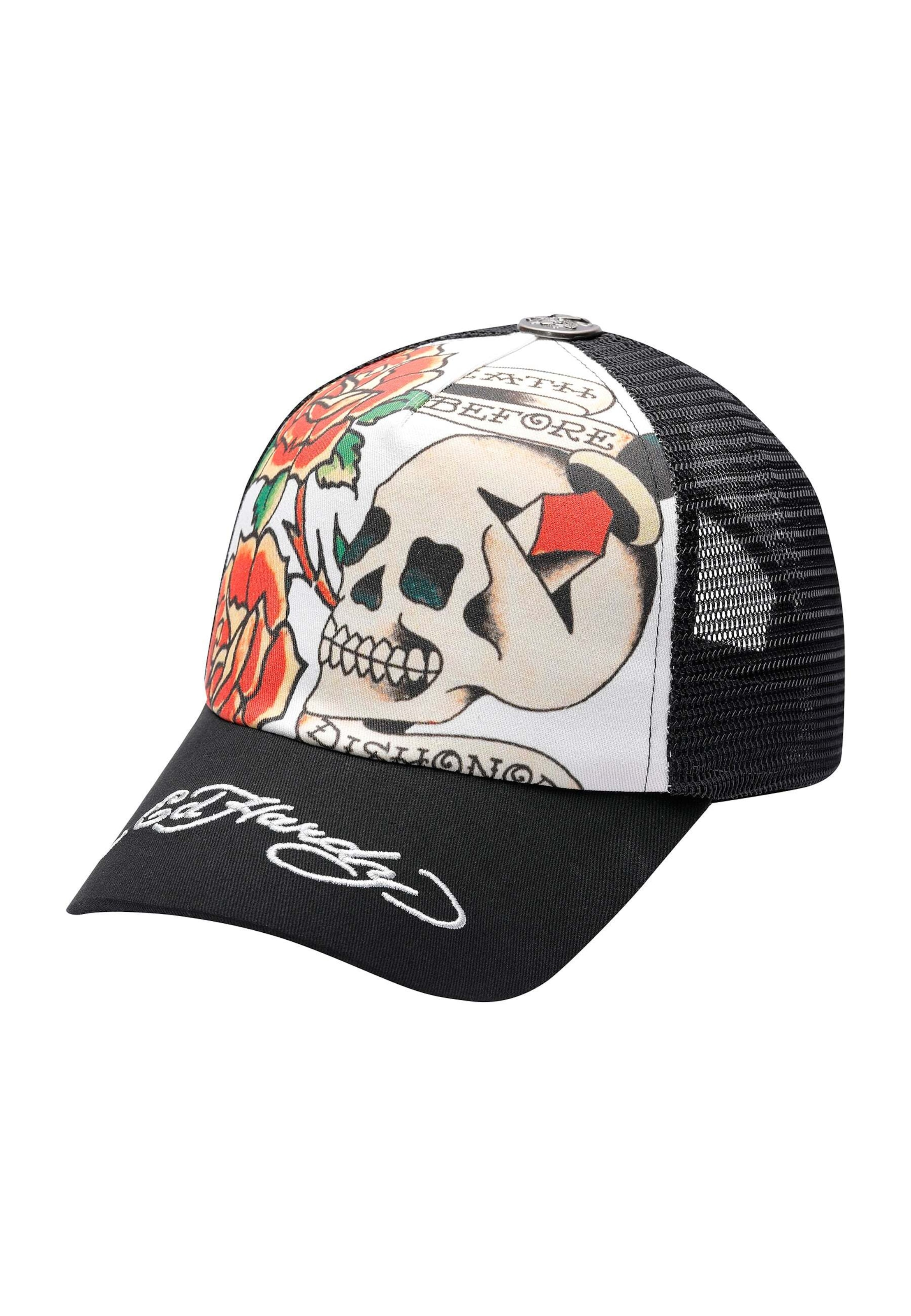 Casquette 'Before Dishonor' Ed Hardy en noir : devant