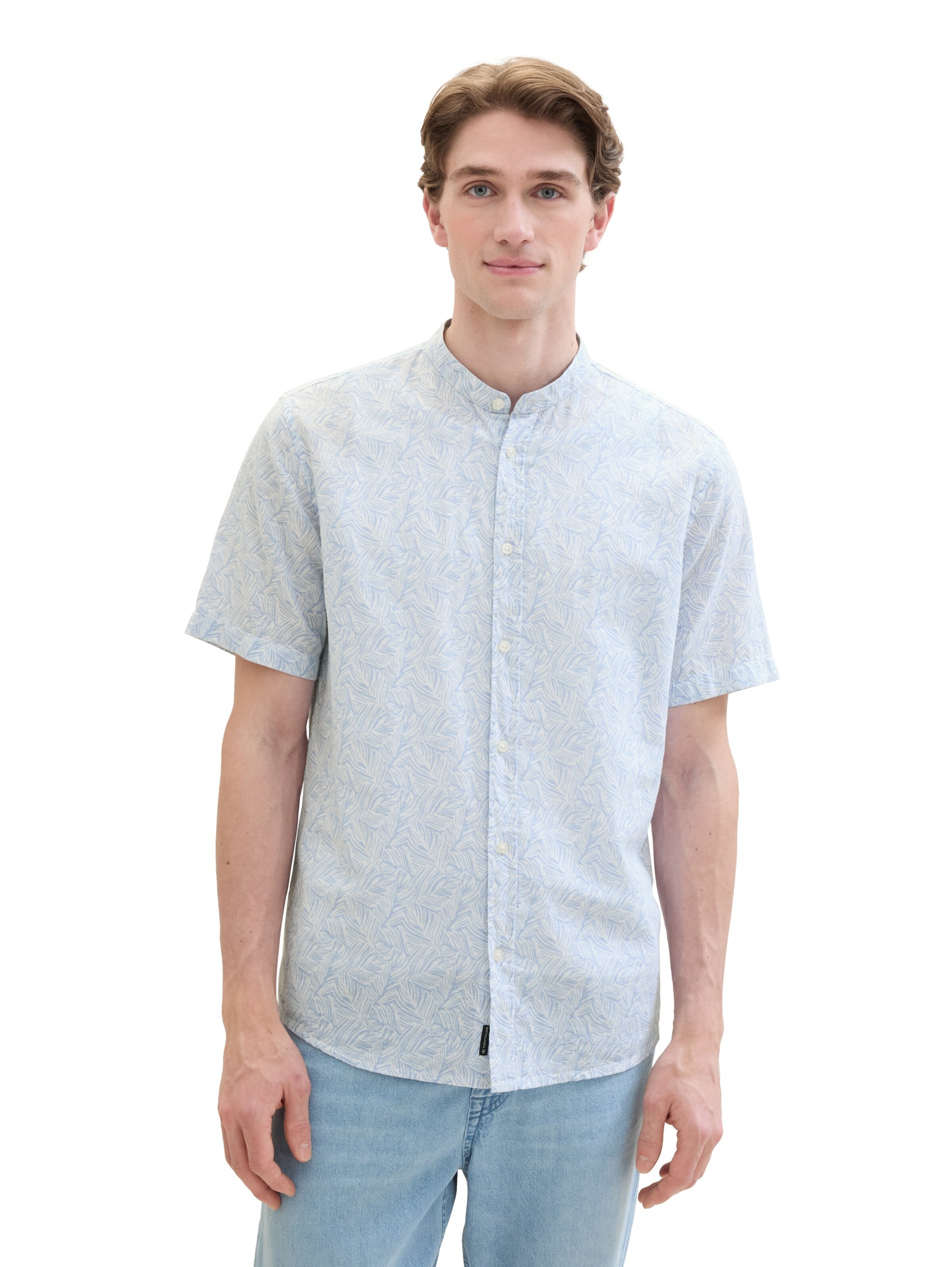 TOM TAILOR Regularny krój Koszula w kolorze niebieski: przód