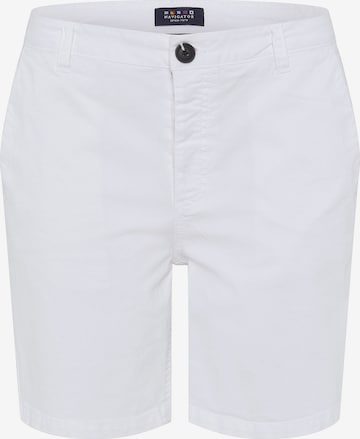 Navigator Regular Chino Pants in White: front