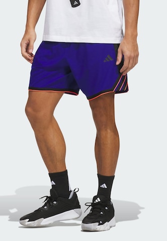 ADIDAS PERFORMANCE - Loosefit Calças de desporto 'Crazy Lite' em azul: frente