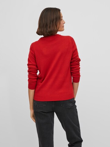 VILA - Pullover 'Season' em vermelho