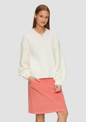 s.Oliver Knit cardigan in Beige: front