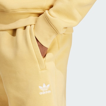 ADIDAS ORIGINALS Regular Trousers 'Trefoil Essentials' in Yellow