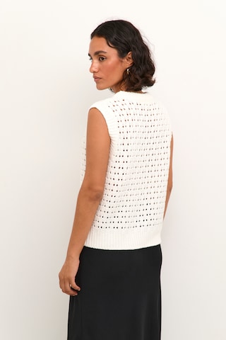 Pull-over 'Silja' Kaffe en blanc