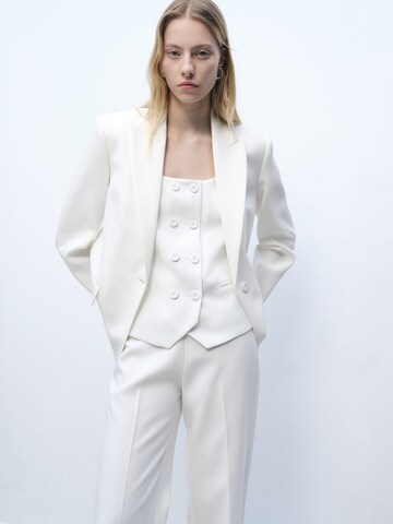 MANGO Blazer 'IGUANA' i hvid: forside
