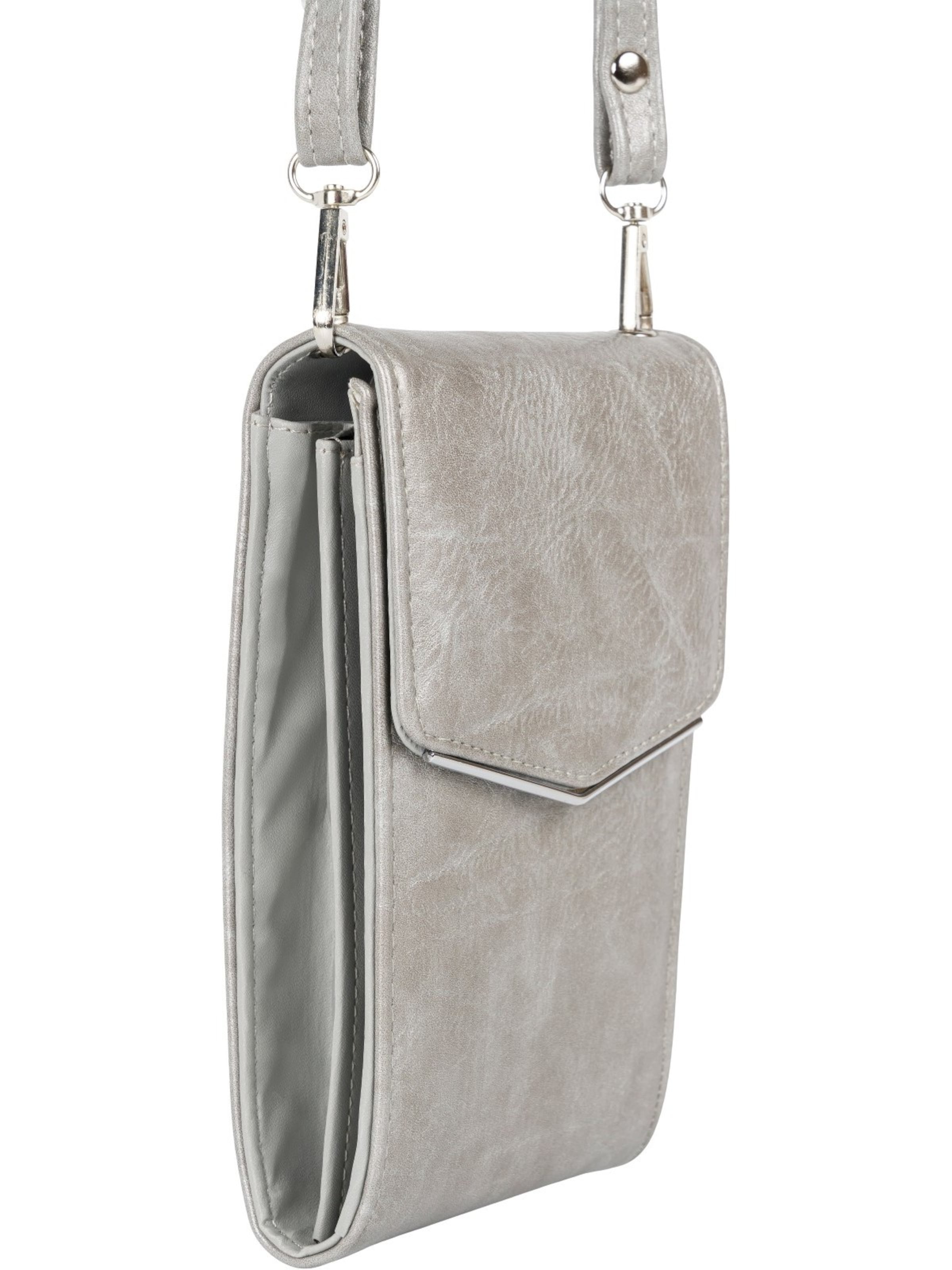 styleBREAKER Umhängetasche 'Mini Handy Umhängetasche'‌‌‌‌‌‌‌‌‌‌ in Silber