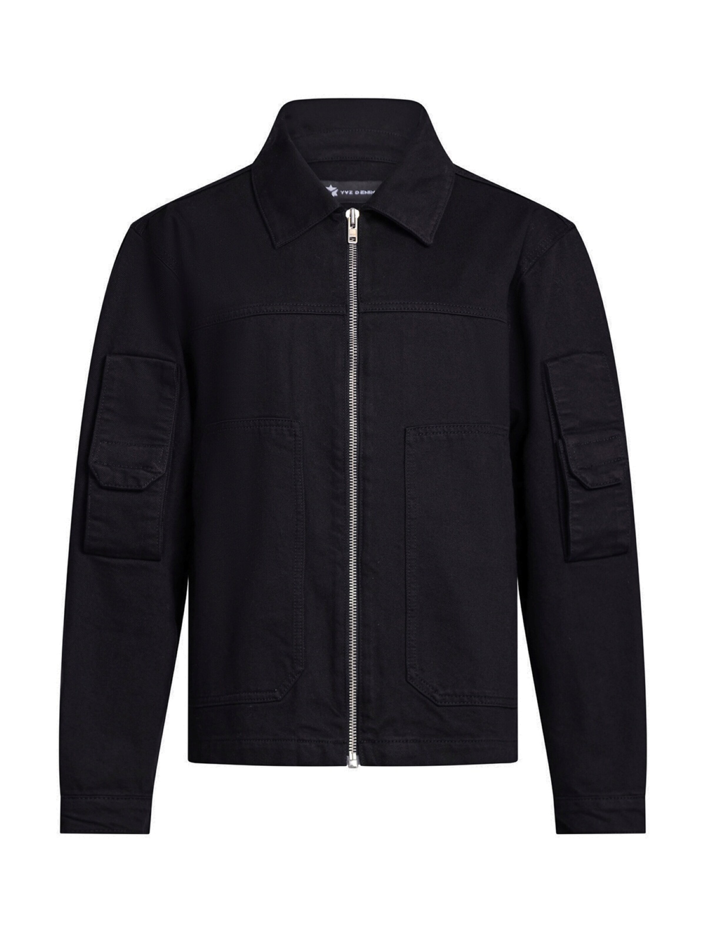 YVZ Denim Between-Season Jacket 'Mars' in Black: front