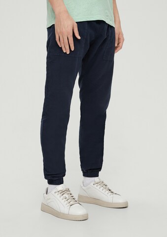 Effilé Pantalon QS en bleu : devant