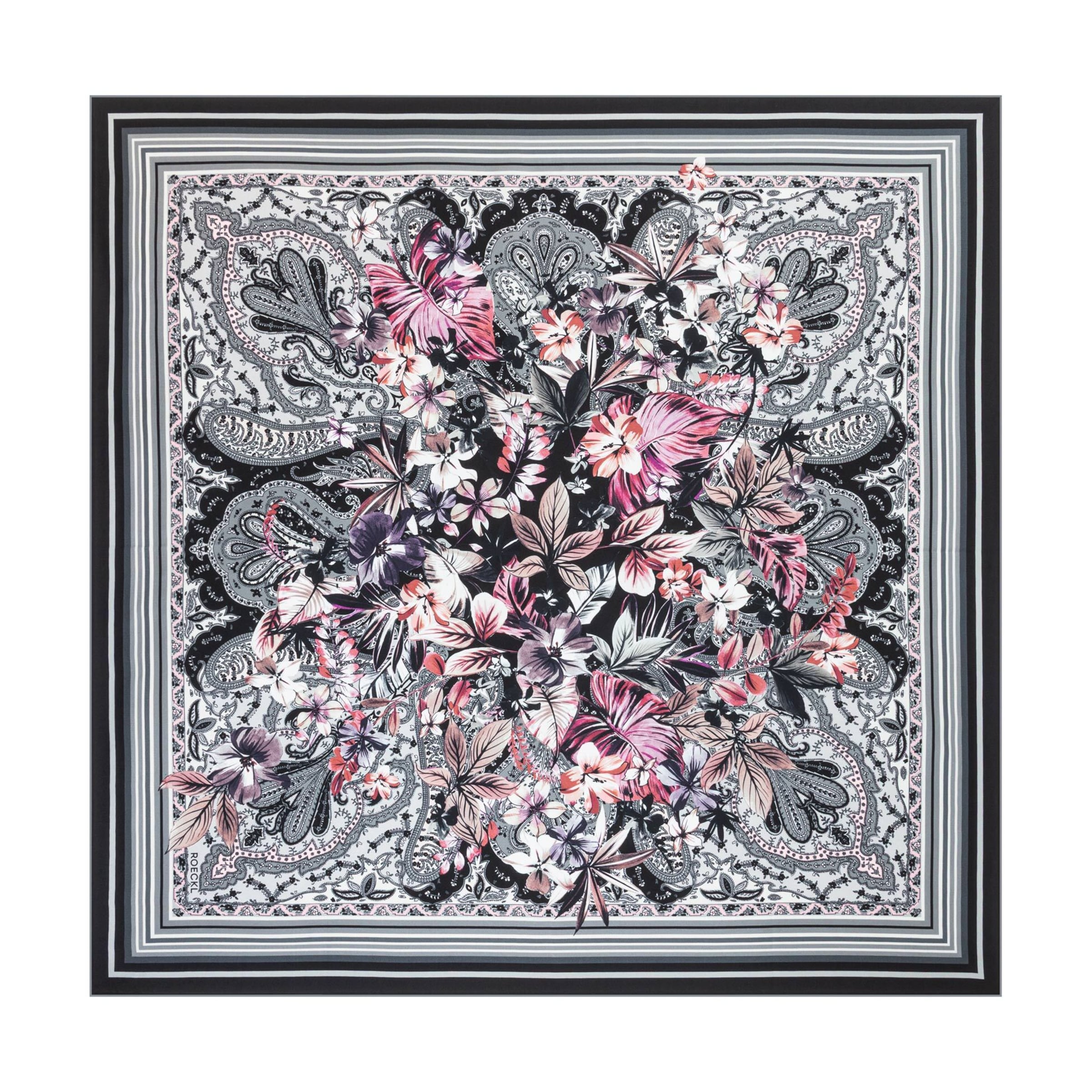 Foulard 'The Art of Flowers' Roeckl en mélange de couleurs : devant
