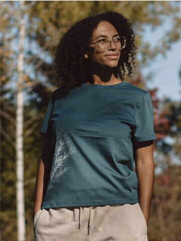 Life-Tree Shirt 'Organic Fairwear Stargazer Pine Branch'‌ in Blau