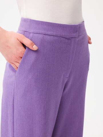 adl Wide leg Trousers in Purple