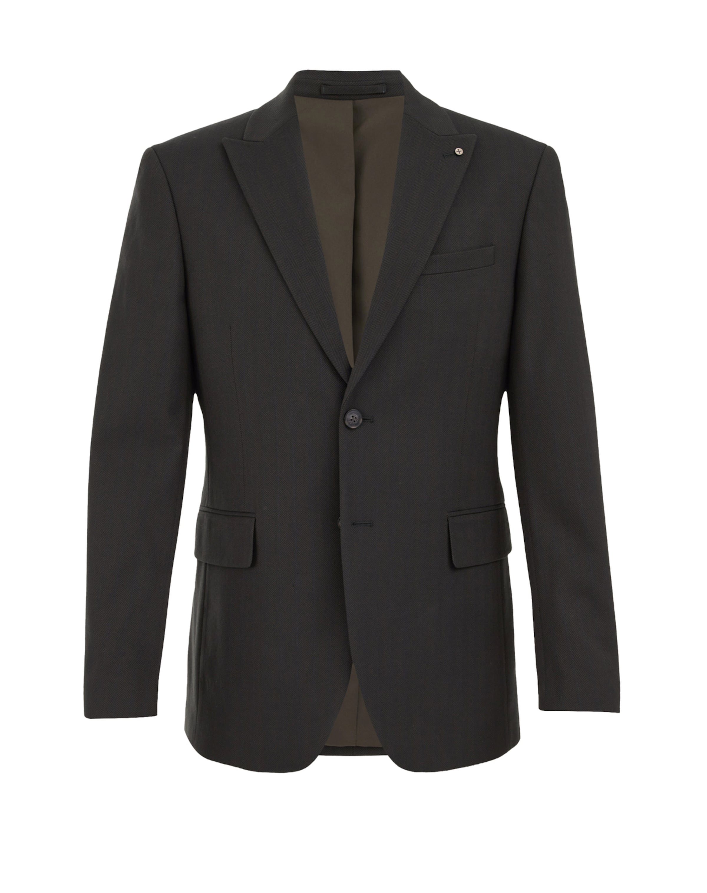 WE Fashion Slim fit Colbert in Groen: voorkant