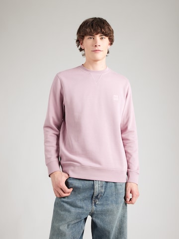 BOSS Sweatshirt 'Westart' in Lila: Vorderseite