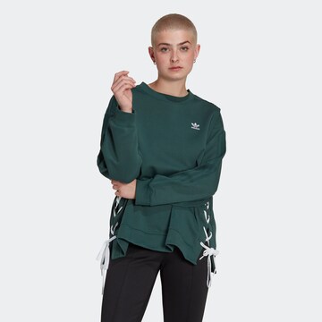 ADIDAS ORIGINALS Sweatshirt 'Always Original Laced' in Grün: predná strana