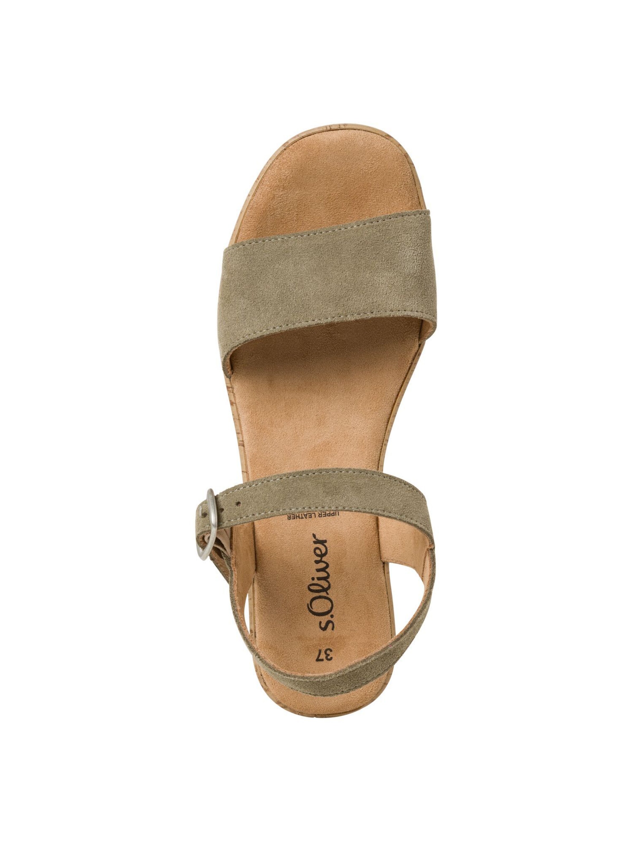 s.Oliver Sandaal in Groen