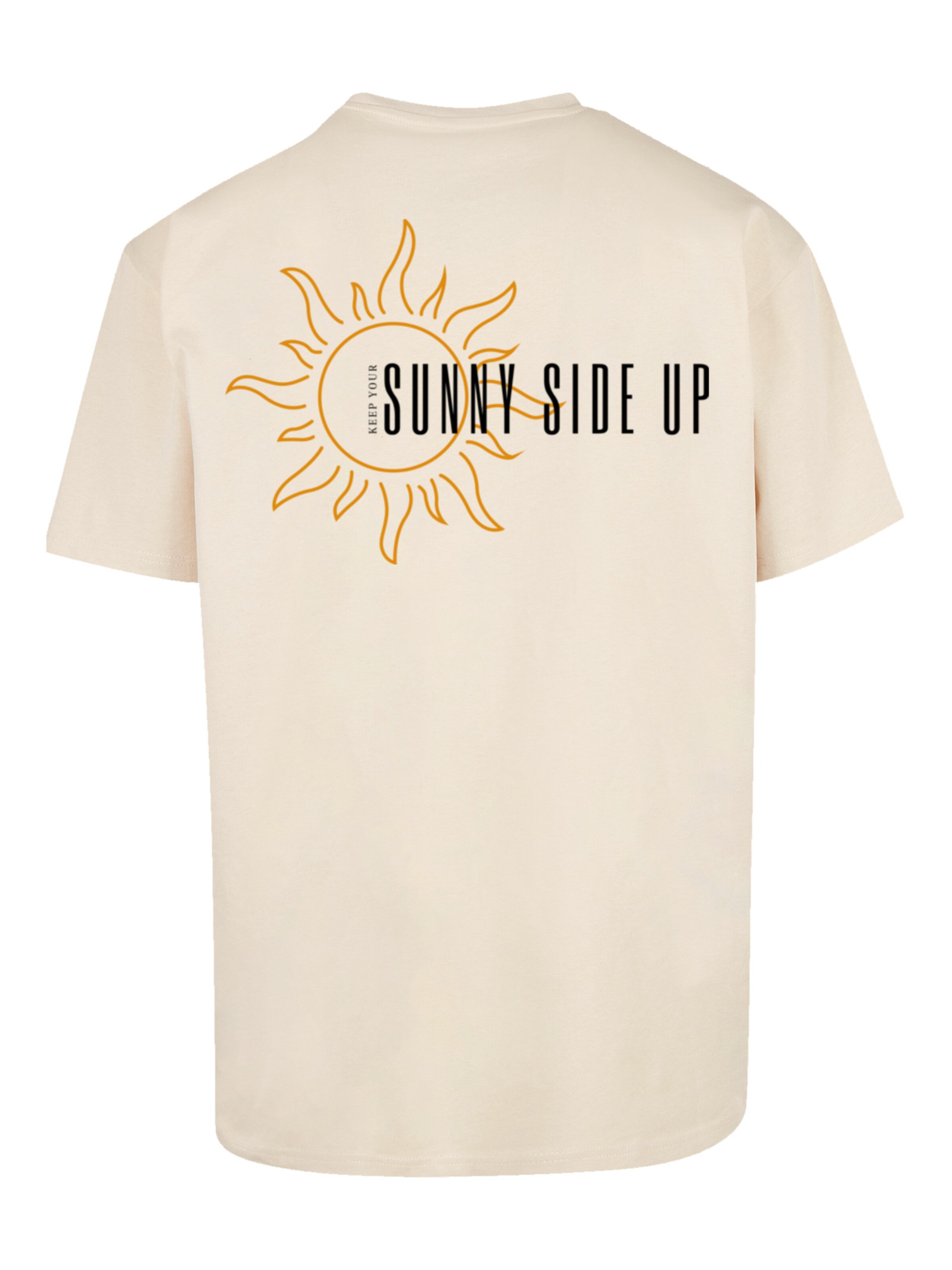 T-Shirt 'Sunny side up' F4NT4STIC en beige