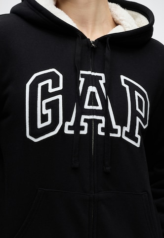 GAP Tepláková bunda 'V-FRANCHISE HERITAGE' - Čierna