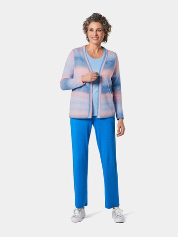 Goldner Strickjacke in Blau