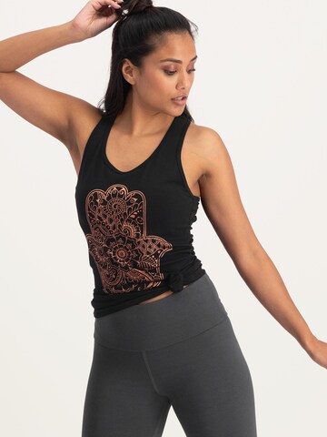 Urban Goddess Yoga & Activewear Sports Top 'Hamsa Core Yoga' in Black