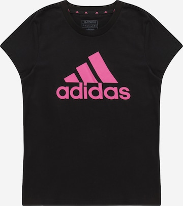 ADIDAS SPORTSWEAR Performance Shirt 'Essentials Big Logo ' in Black: front