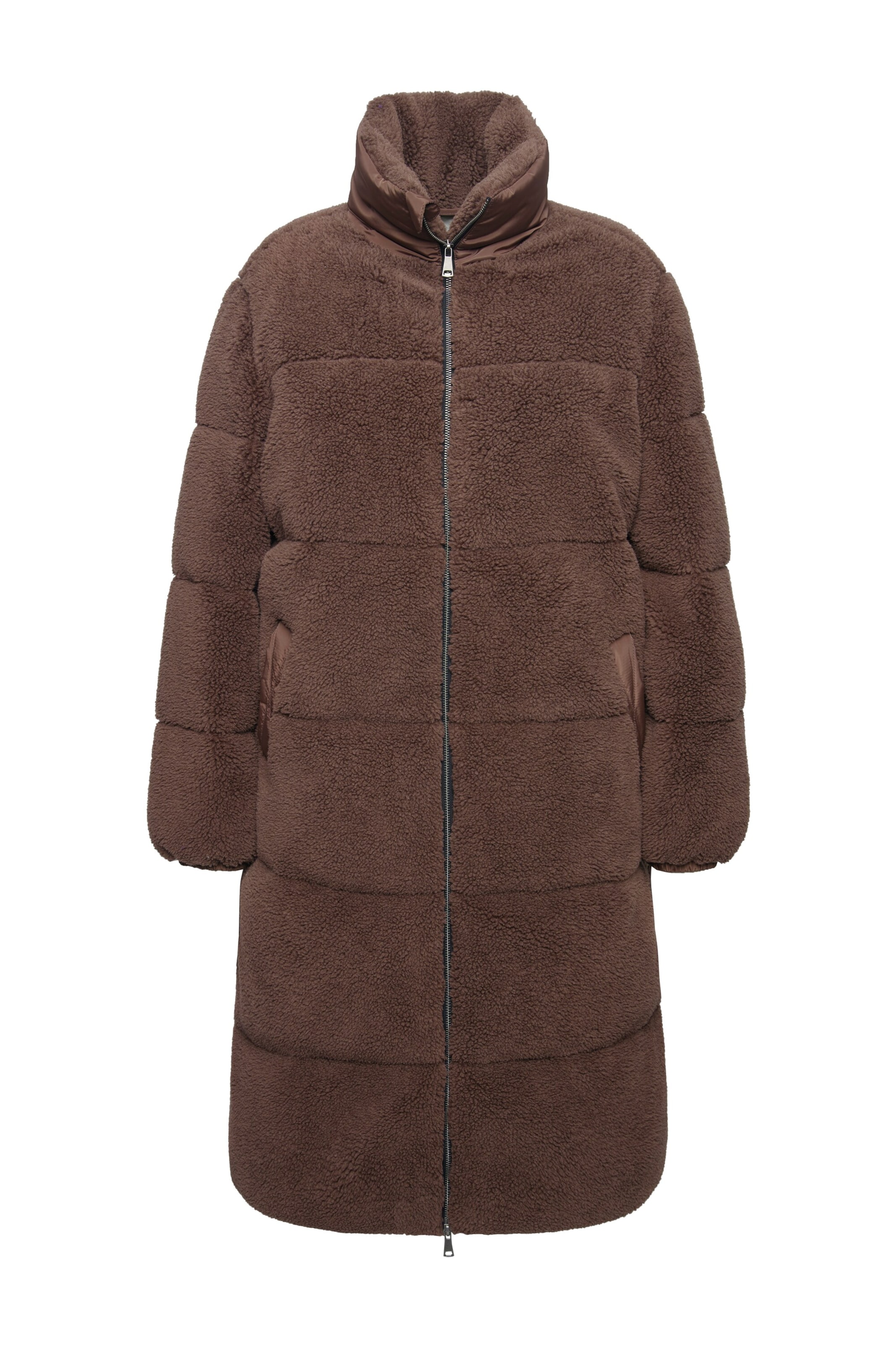 Studio Untold Wintermantel in Braun: Vorderseite