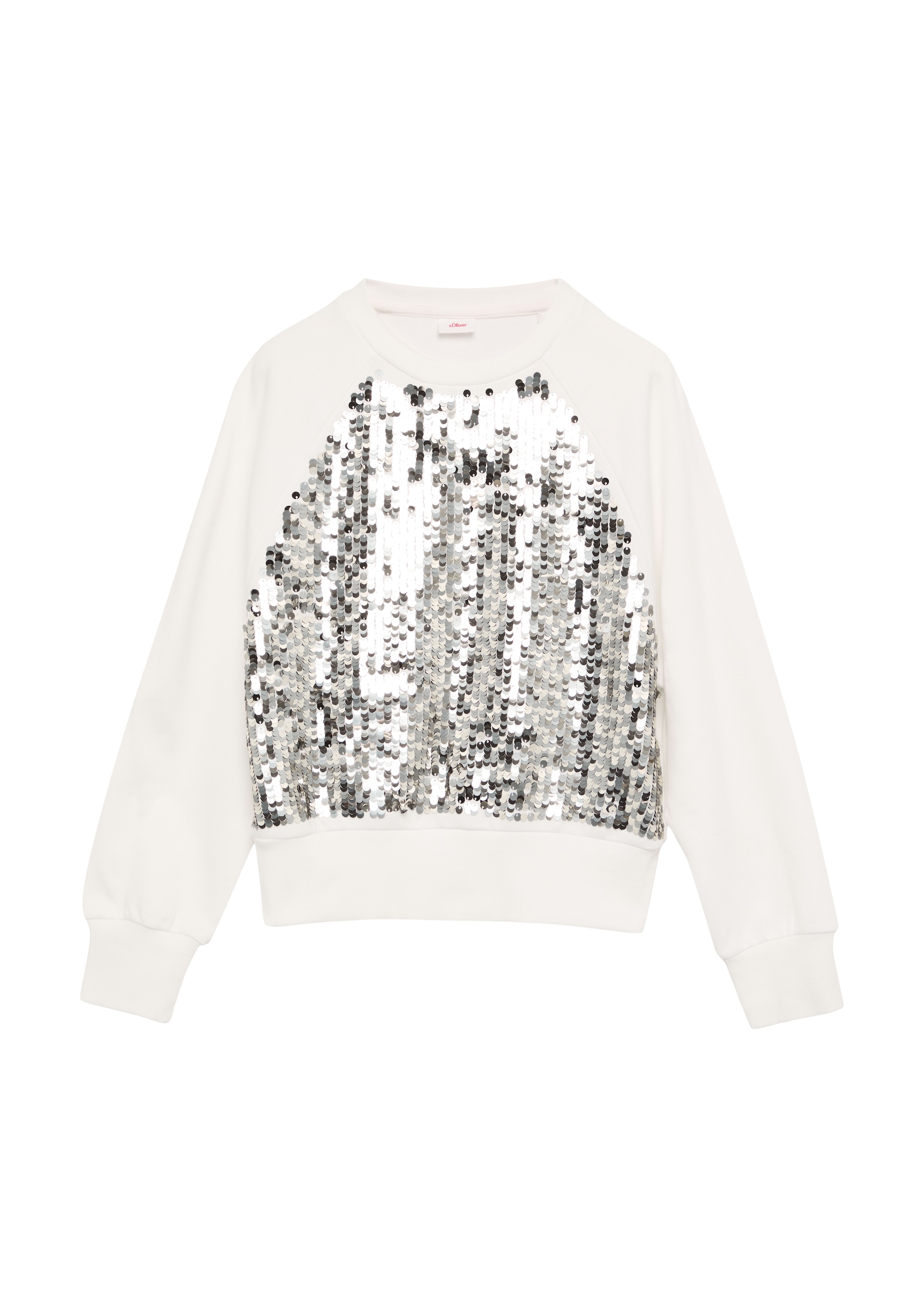 s.Oliver Sweatshirt in Beige: Vorderseite