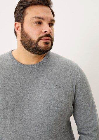 s.Oliver Men Big Sizes Sweater in Grey